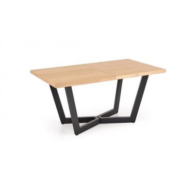 Стол обеденный HALMAR MASSIVE 2 дуб натуральный/черный 160-250/90